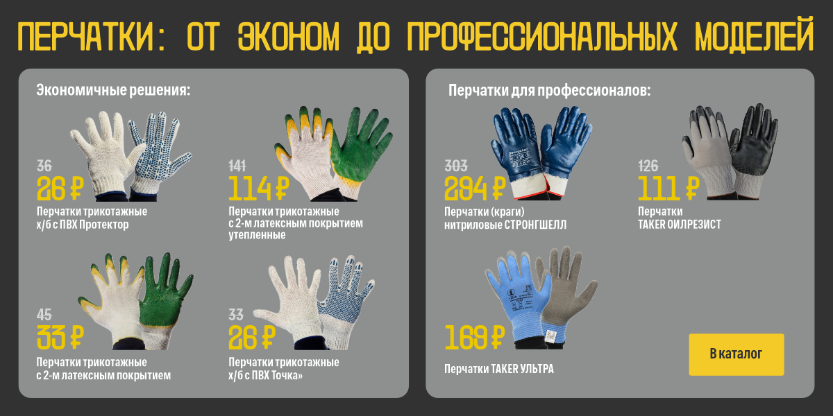 Перчатки для профессионалов и эконом сегмент июнь 2026