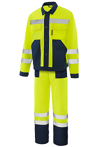 Костюм Магистраль с СВП желтый/т.синий