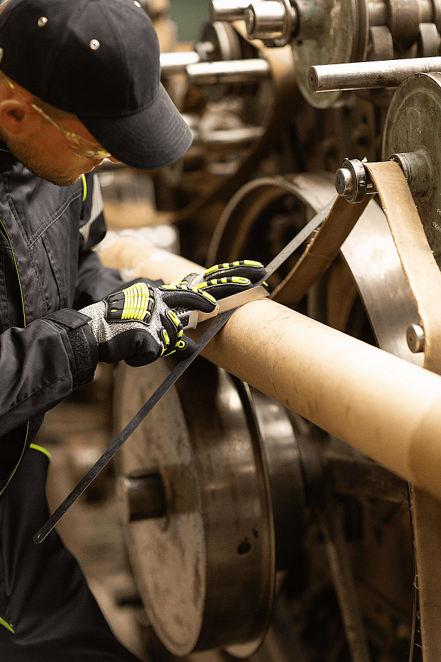 Перчатки противопорезные ДЕЛЬТА ПЛЮС ЕОС НОКАТ желтые/черные/серые - _5_