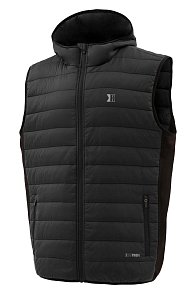 Жилет КОТПРОФИ СТРИТ (KOTPROFI STREET) стеганый с капюшоном черный