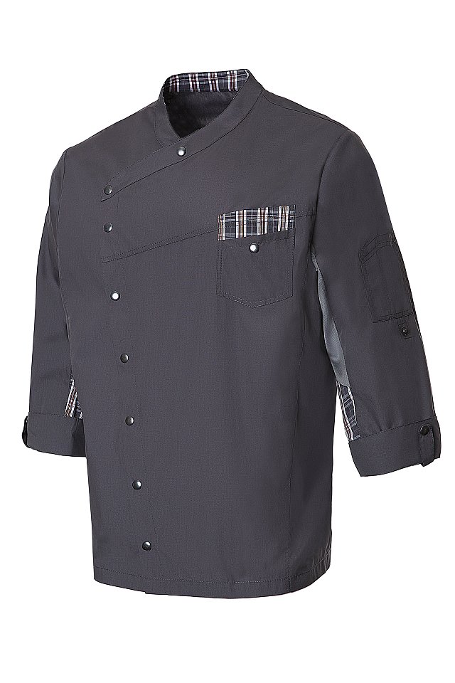 Китель поварской РИСТРЕТТО ШЕФ Лайт мужской графит