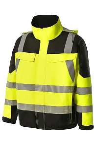 Куртка ЮНИОНВОРКВЕАР Хай-Вис (UNIONWORKWEAR Hi-Vis) Визибл демисезонная желтая