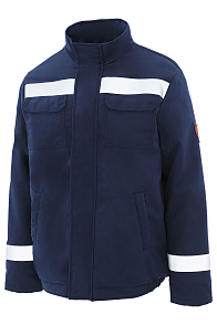 Куртка-накидка для защиты от электрической дуги СПн 09Д, 50,4 кал/см² т.синяя