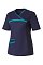 Блуза ЛИНДРЕД (Lindred) ОРИОН женская т.синяя/морская волна, рукав короткий