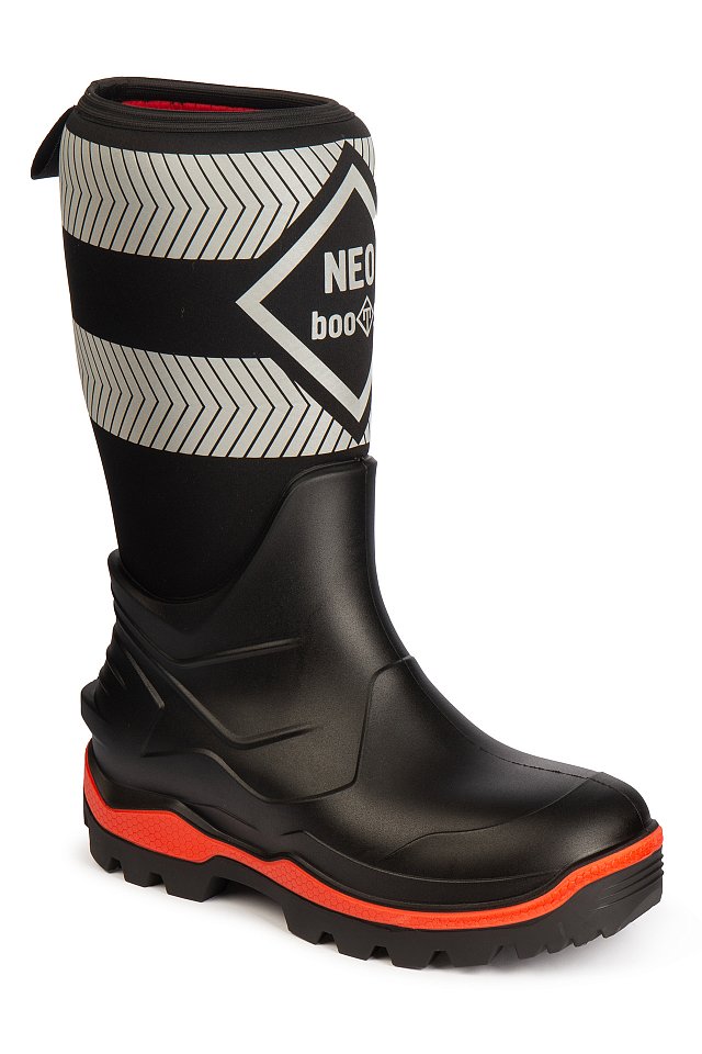 Сапоги НЕО БУТС комбинированные из ПУ/неопрен с композитным подноском и кевларовой стелькой С910 (черные)