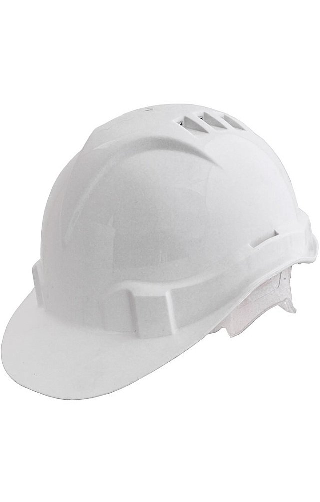 Каска строительная белая
