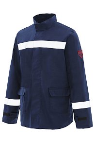 Куртка-накидка летняя для защиты от электрической дуги СПн04-Л, 9,6 кал/см² т.синяя