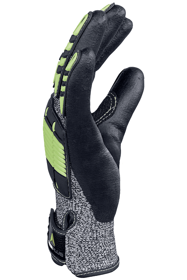 Перчатки противопорезные ДЕЛЬТА ПЛЮС ЕОС НОКАТ желтые/черные/серые - _2_