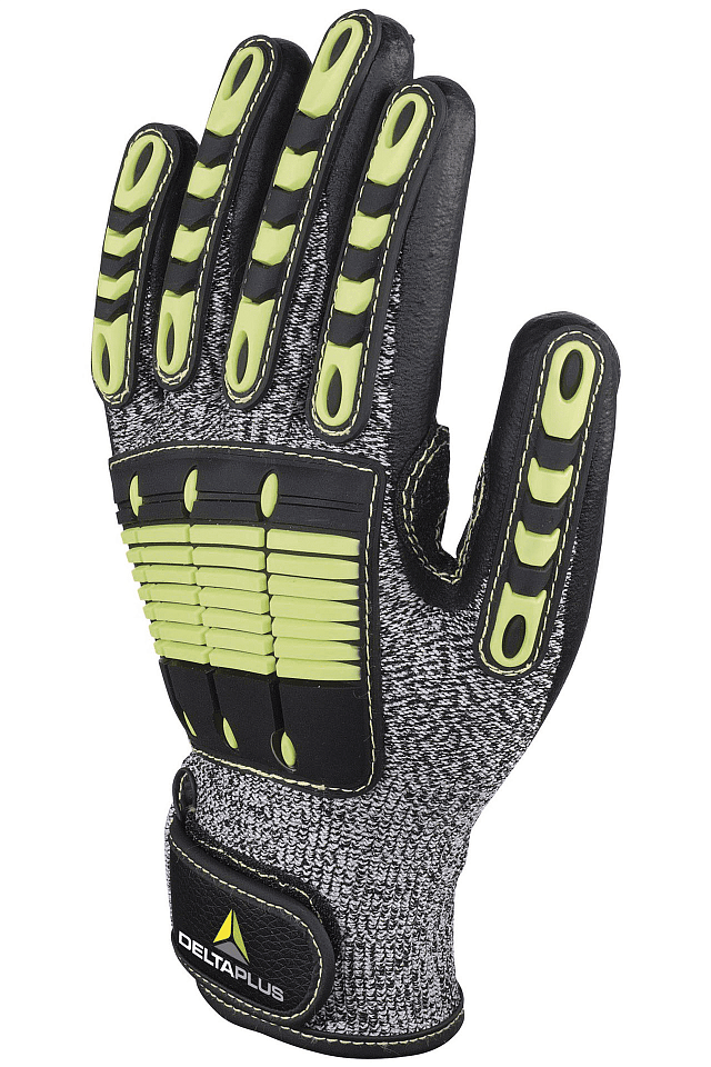 Перчатки противопорезные ДЕЛЬТА ПЛЮС ЕОС НОКАТ желтые/черные/серые - _1_