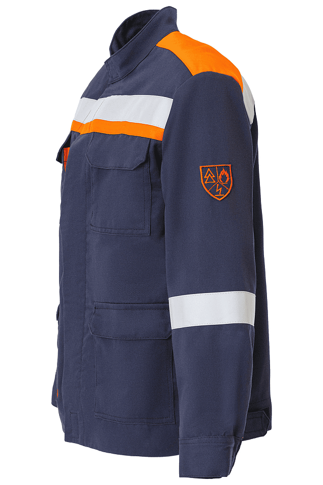 Костюм летний для защиты от электрической дуги СП02-Л 47,8 кал/см² Минпромторг т.синий - _3_