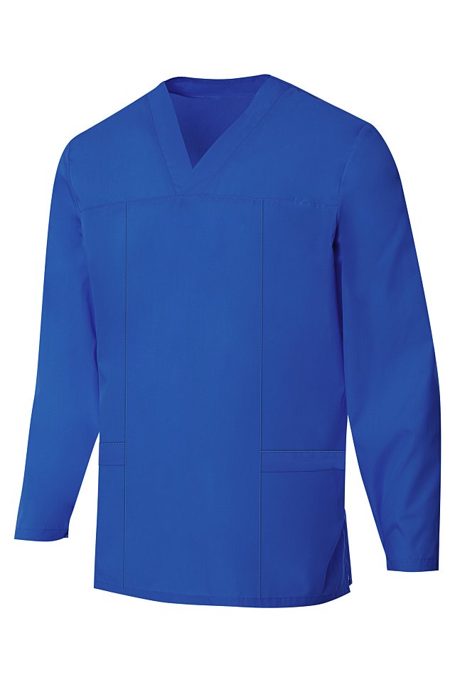 Костюм СПЕЦ с длинным рукавом (с карманами) василек - spetz_rukava_karmany_vasilek_blouse_front