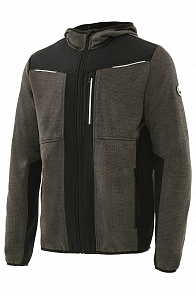 Куртка ЮНИОНВОРКВЕАР (UNIONWORKWEAR) Нитид флис т.серая/черная