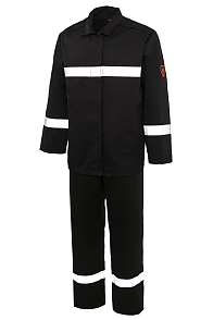 Костюм сварщика КСв124w Минпромторг черный
