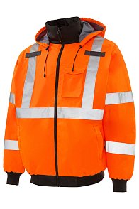 Куртка ЮНИОНВОРКВЕАР Хай-Вис (UNIONWORKWEAR Hi-Vis) Рефлектор демисезонная оранжевая