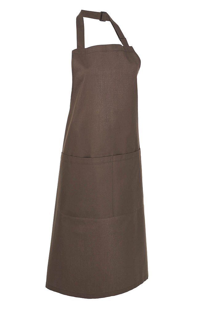 Фартук «BARISTA» с нагрудником, цвет chocolate (темно-коричневый) - nagrudnikom_korichneviy_4