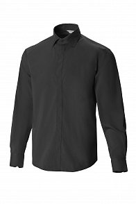Рубашка мужская El-Risto без кармана black (черная)