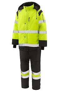 Костюм ПРЕМИУМ утепленный тк.Оксфорд желтый/черный