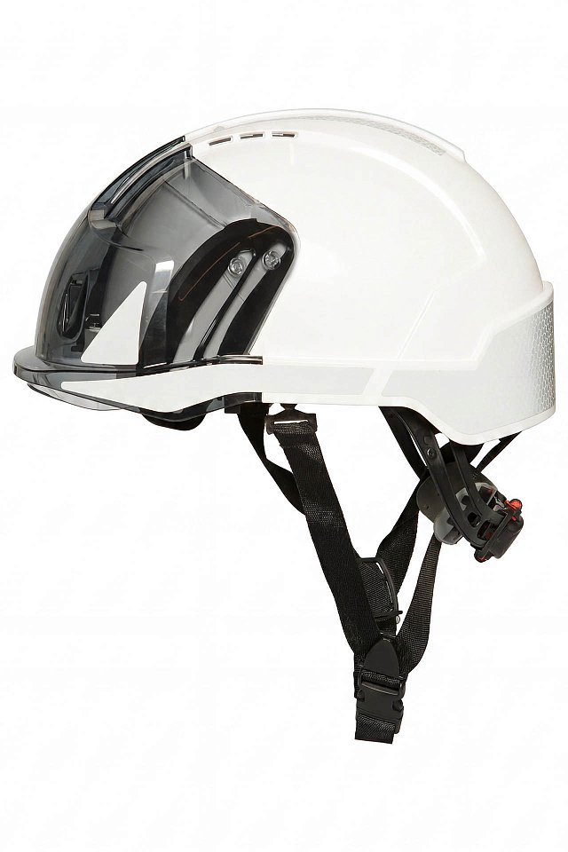 Каска защитная JSP EVO VISTAshield (ЭВО ВИСТАшилд) с интегрированным защитным лицевым щитком белая - upload/resize_cache/iblock/552/f2b8gqkws6edcvcb9fr0z2f5fclv2rqq/640_1002_1821712164bebe8964a3cb4f91f48bb72/4
