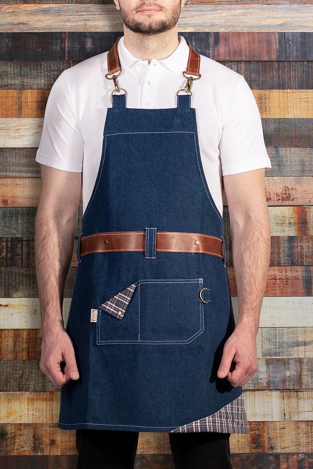 Фартук RAGNAR (Рагнар) с нагрудником dark blue denim (темно-синий джинсовый) - upload/resize_cache/iblock/639/640_1002_1821712164bebe8964a3cb4f91f48bb72/RAGNAR_blue_Appron_FrontView