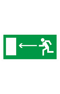 Знак "Направление к эвакуационному выходу налево" ( E 04 )