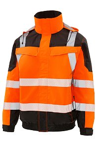 Куртка ЮНИОНВОРКВЕАР Хай-Вис (UNIONWORKWEAR Hi-Vis) Визибл демисезонная оранжевая