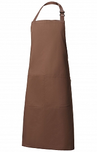 Фартук «BARISTA» с нагрудником, цвет chocolate (темно-коричневый)