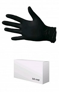 Перчатки нитриловые (упаковка 50 пар) черные