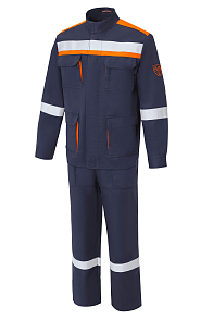 Костюм летний для защиты от электрической дуги СП02-Л 47,8 кал/см² Минпромторг т.синий