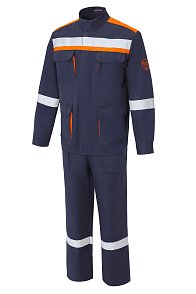 Костюм летний для защиты от электрической дуги СП02-Л 47,8 кал/см² Минпромторг т.синий