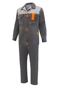 Костюм "Профессионал" женский темно-серый со светло-серым