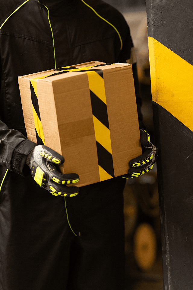 Перчатки противопорезные ДЕЛЬТА ПЛЮС ЕОС НОКАТ желтые/черные/серые - _4_