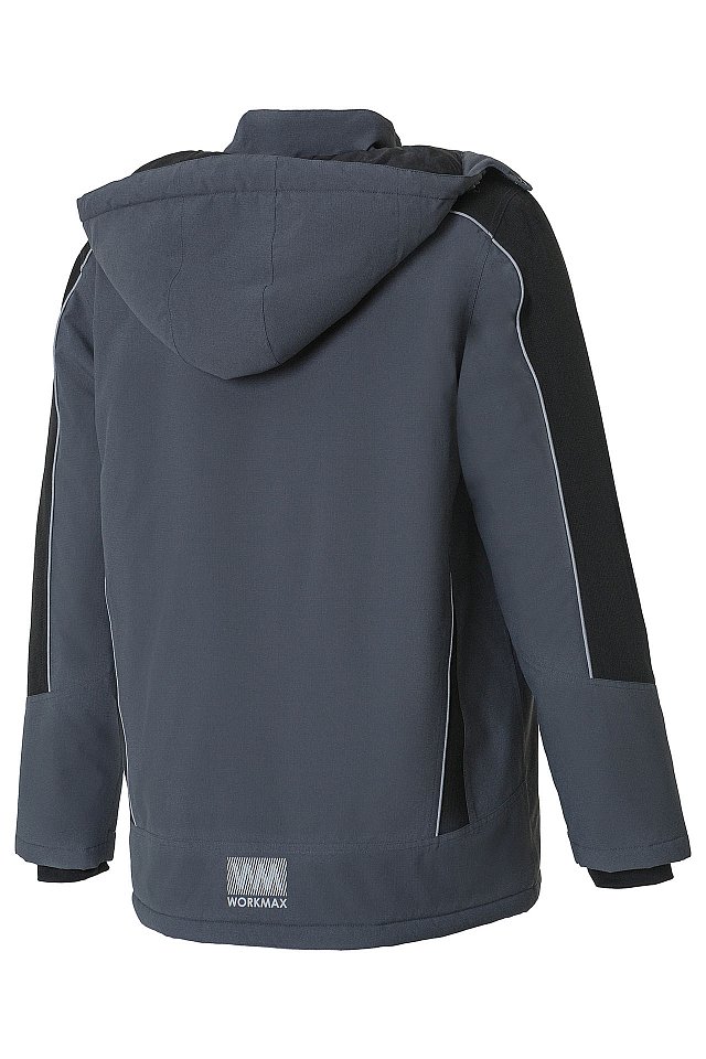 Куртка ВОРКМАКС (WORKMAX) РИПСТОП утепленная т.серая/черная - _2_1280x1920