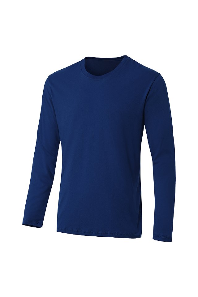 Футболка КОТЛАЙН БЭЙСИК (KOTLINE BASIC) с длинным рукавом т.синяя