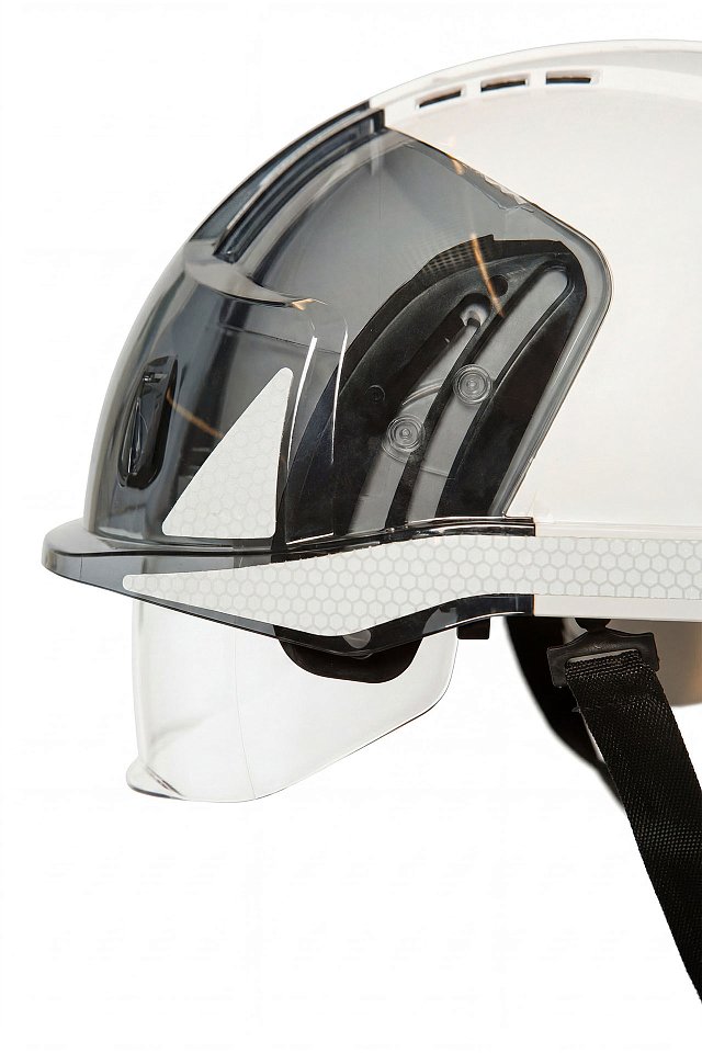 Каска защитная JSP EVO VISTAshield (ЭВО ВИСТАшилд) с интегрированным защитным лицевым щитком белая - upload/resize_cache/iblock/957/dsd95gjq35vs0q1vx9k5lg5kmqr28ein/640_1002_1821712164bebe8964a3cb4f91f48bb72/9
