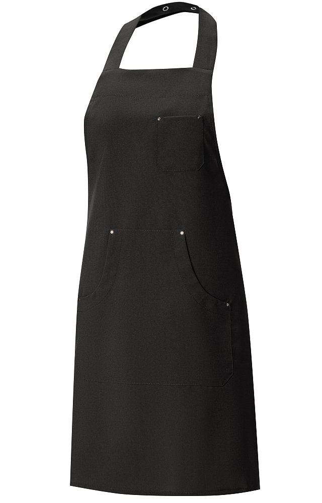 Фартук КЛИНПЛЕКС ИРМА (CLINPLEX IRMA) с нагрудником black (черный) - etiketki