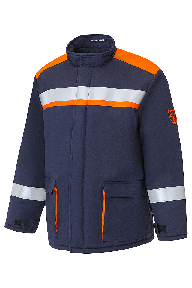 Костюм зимний для защиты от электрической дуги СП08-З, 67,4 кал/см² Минпромторг т.синий - _1_