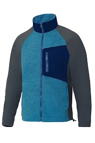 Толстовка КОТПРОФИ (КОТПРОФИ) комбинированная бирюза/серая, на молнии