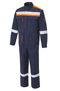 Костюм летний для защиты от электрической дуги СП011-Л 20,1 кал/см² т.синий