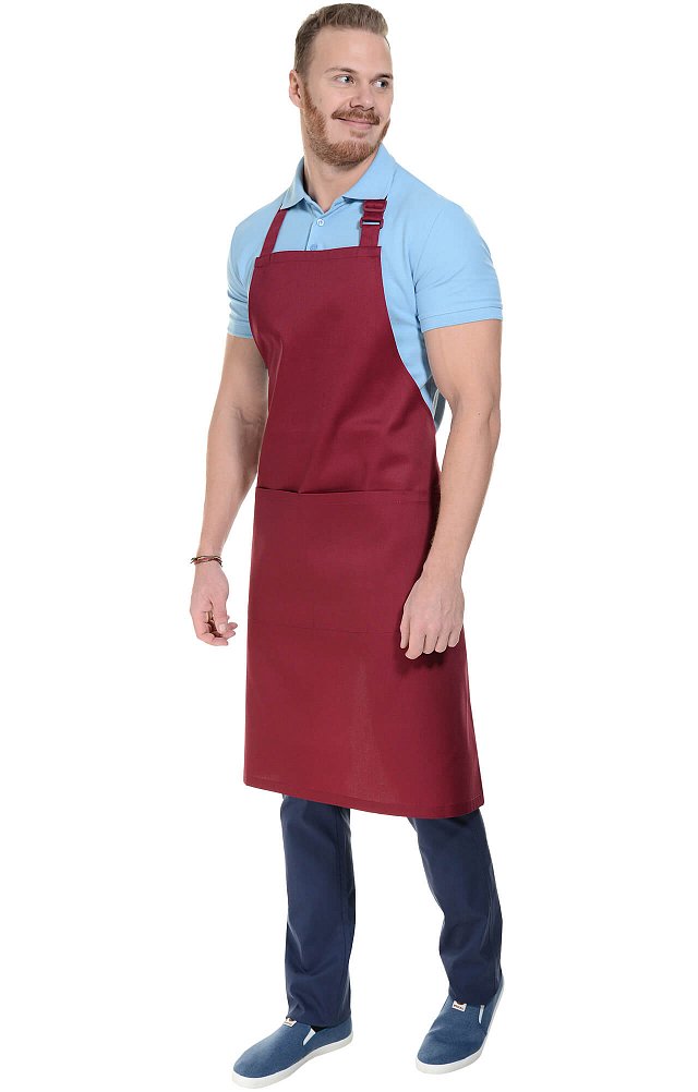 Фартук «BARISTA» с нагрудником, цвет burgundy (бордо) - upload/resize_cache/iblock/a77/640_1002_1821712164bebe8964a3cb4f91f48bb72/fartuk_barista_s_nagrudnikom_cvet_burgundy_bordo_1