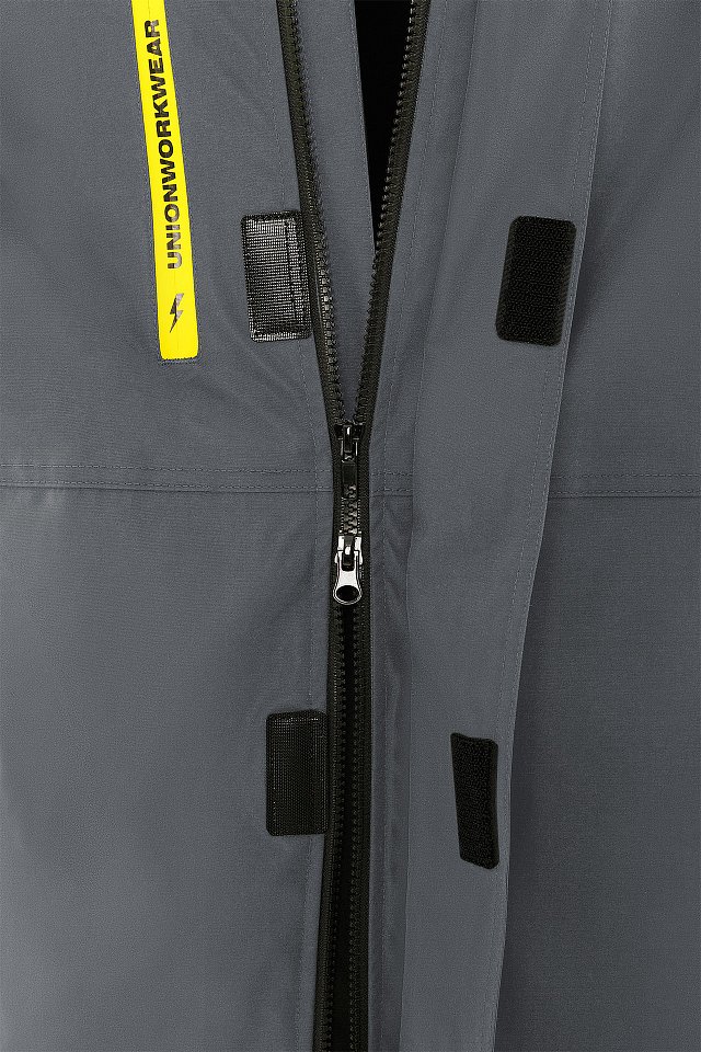 Куртка ЮНИОНВОРКВЕАР (UNIONWORKWEAR) 3 в 1 т.серая - copy