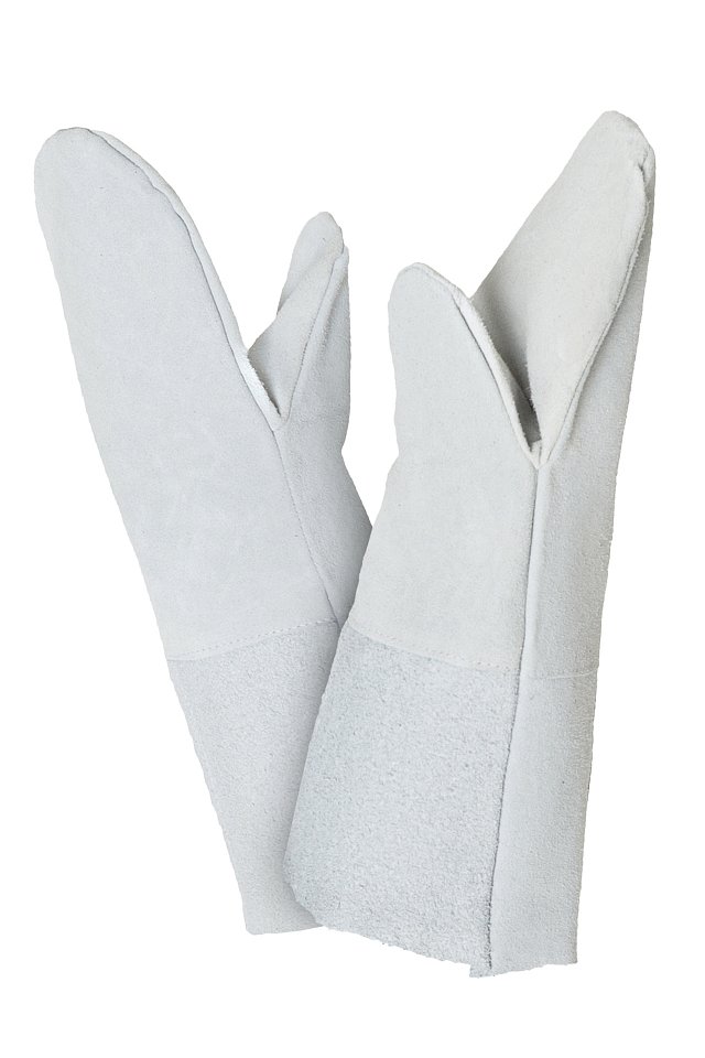 Рукавицы спилковые КР1 Минпромторг серые