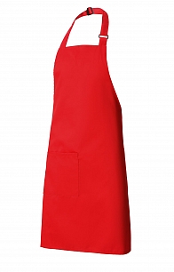 Фартук HORECA (ХОРЕКА) с нагрудником red (красный)