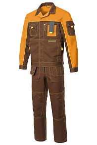 Костюм Профессионал-2 GENESIS (Генезис) т.коричневый/горчичный