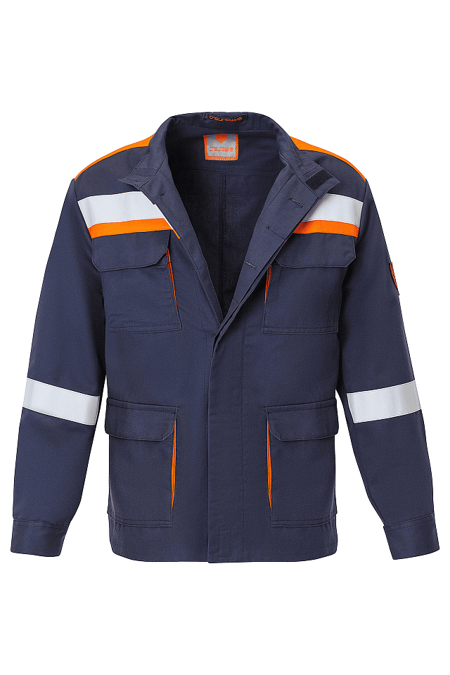 Костюм летний для защиты от электрической дуги СП02-Л 47,8 кал/см² Минпромторг т.синий - _4_