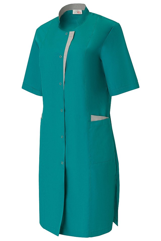 Халат ЭВЕЛИН с коротким рукавом женский т.зеленый/св.серый - upload/resize_cache/iblock/ccb/8yboo8jy36ar12hshp6yce534idnwehk/640_1002_1821712164bebe8964a3cb4f91f48bb72/Specodejda_10_07_2454083_1280x1920