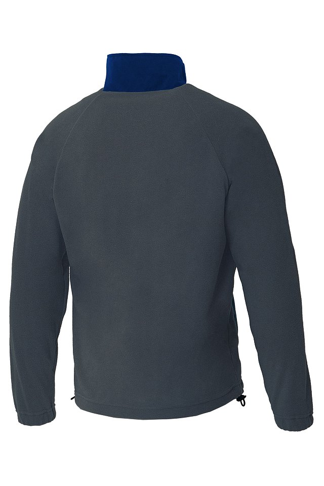 Толстовка КОТПРОФИ (КОТПРОФИ) комбинированная бирюза/серая, на молнии - copy