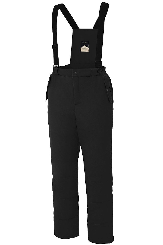 Брюки Домбай утепленные черные, тк.Рейнман Хеви