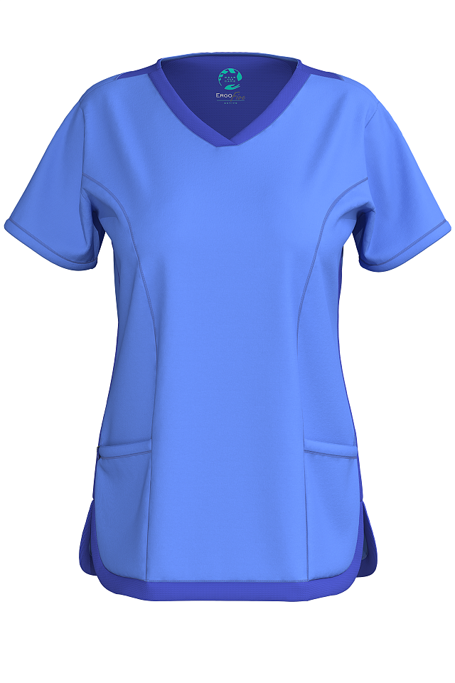 Блуза Эргофайв Актив (ERGOFIVE Active) EAJW10 женская голубая