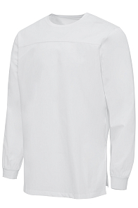 Блуза ЭЙЧ ЛАЙН Лайт комбинированная с длинным рукавом белая