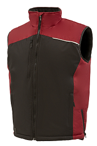 Жилет ДЕЛЬТА ПЛЮС Фиджи3 утепленный черный/красный